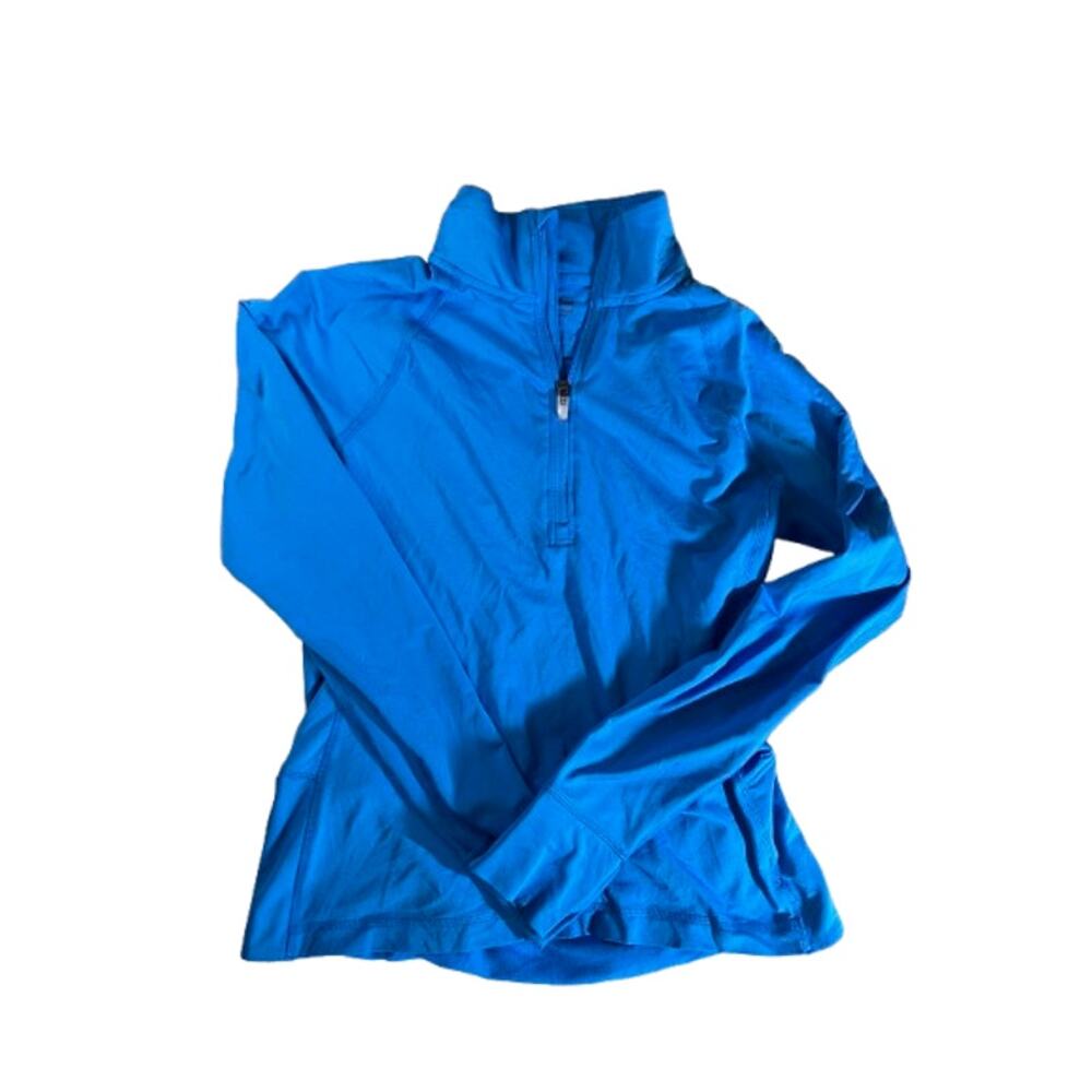 Champion blue athletic jacket long-sleeve quarter-zip womens M